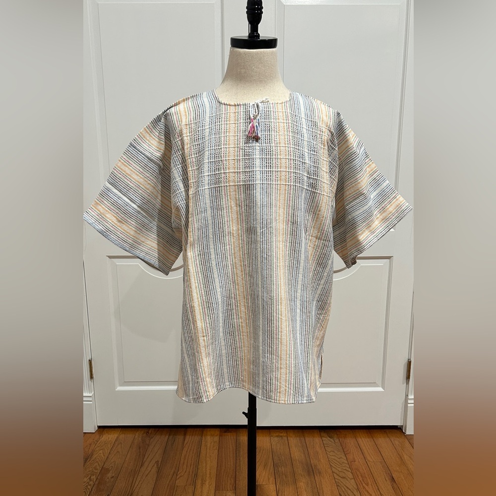 XL Hand Made Beach Mexican Men’s shirt. Lightweight hippy, cotton, comfy.